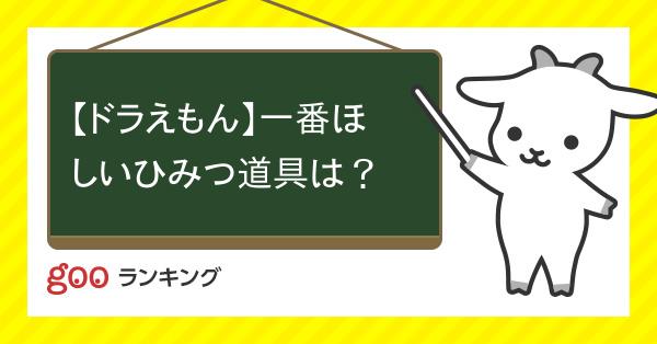 投票 ドラえもん 一番ほしいひみつ道具は Gooランキング